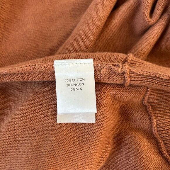 WISPR Mock Turtleneck Silk Blend Sweater Relaxed Fit and Long Sleeves Size S - Picture 4 of 8